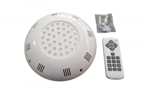 Reflector LEDS Colores adosable 20W 12V con control remoto 10 programaciones cod. LGT-PAR-300 - Marca SKY POOL