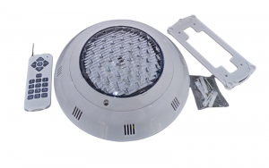 Reflector LEDS Colores adosable 54W 12V con control remoto 10 programaciones cod. LGT-SDB-S300 - Marca SKY POOL